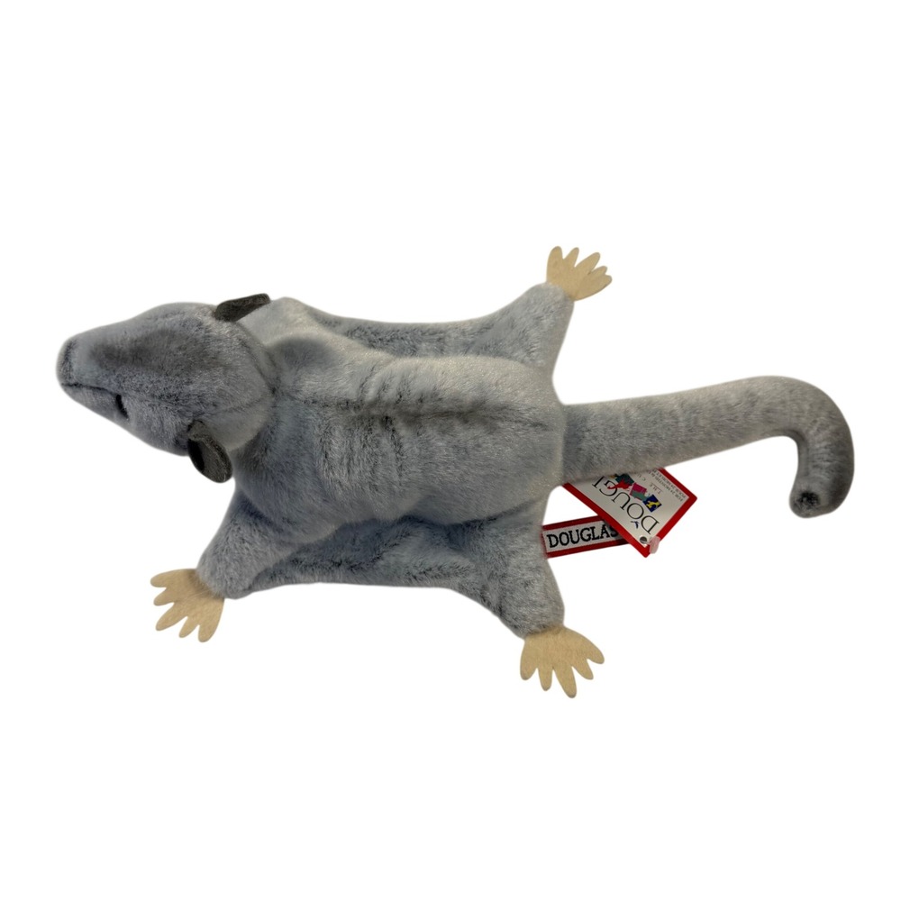 Douglas Squeek Sugar Glider Plush Stuffed Animal Grey New with Tags